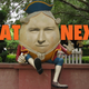 A photo of Nikita Mazepin blended with Humpty Dumpty